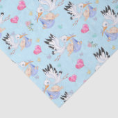 Sweet New Baby Boy and Stork  薄葉紙 (詳細)