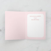 Sweet! New Baby Girl Folded Greeting Card カード (内部)