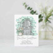 Sweet New Home - New Address Watercolor Door  案内ポストカード (スタンド正面)