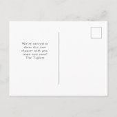 Sweet New Home - New Address Watercolor Door  案内ポストカード (裏面)