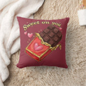 Sweet on You Chocolate Valentine design クッション (ブランケット)