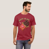Sweet on You Chocolate Valentine design Tシャツ (正面フル)