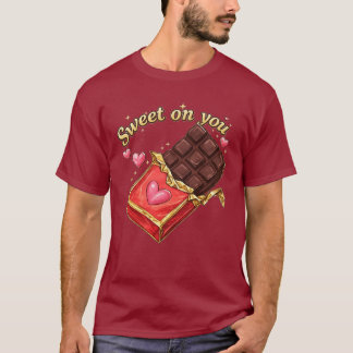 Sweet on You Chocolate Valentine design Tシャツ