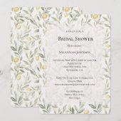 Sweet On You Lemons Bridal Shower 招待状 (正面/裏面)