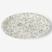 Sweet On You Lemons Wedding ペーパープレート (アングル)