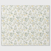 Sweet On You Lemons Wedding ラッピングペーパー (フラット)