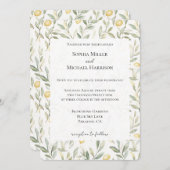 Sweet On You Lemons Wedding 招待状 (正面/裏面)