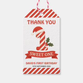 Sweet One クリスマス 1歳の誕生日 ギフトタグ