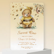 Sweet One ハニー ベア ガール 1歳の誕生日