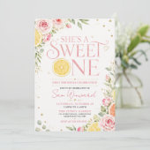 Sweet One 初誕生日パーティー 招待状 (スタンド正面)