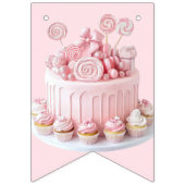 Sweet One 誕生日バナー バンティングフラッグ (第1の旗)