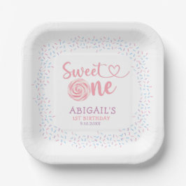 "SWEET ONE" 1歳の誕生日 ペーパープレート