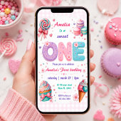Sweet one 1st バースデー パーソナライズ 招待状