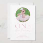 Sweet One Birthday 招待状 (正面)