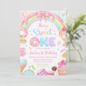 Sweet One Birthday Invitation, 1st Birthday Invite 招待状 (スタンド正面)