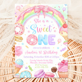 Sweet One Birthday Invitation, 1st Birthday Invite 招待状
