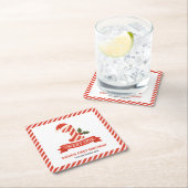 Sweet One Christmas First Birthday スクエアペーパーコースター (インサイチュ)