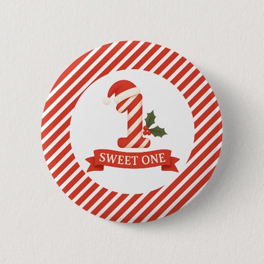 Sweet One Christmas First Birthday  缶バッジ (正面)