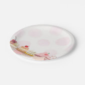 Sweet One Cupcake Birthday Party  ペーパープレート (アングル)