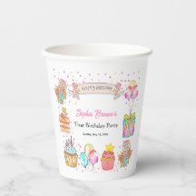  Sweet One Cute Girl 1st Birthday Party