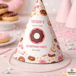 Sweet One Donut 1st Birthday Party | Cute Donut  パーティーハット