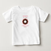 Sweet One Donut 1st Birthday Party | Cute Donut  ベビーTシャツ (正面)