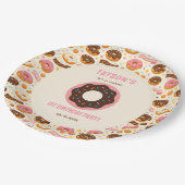 Sweet One Donut 1st Birthday Party | Cute Donut  ペーパープレート (アングル)