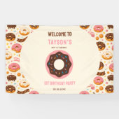 Sweet One Donut 1st Birthday Party | Cute Donut 横断幕 (横)