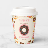 Sweet One Donut 1st Birthday Party | Cute Donut  紙コップ (裏面)