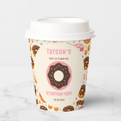 Sweet One Donut 1st Birthday Party | Cute Donut  紙コップ (正面)