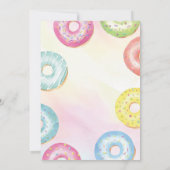 Sweet One Donut 1st Birthday Party Invitation 招待状 (裏面)