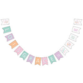 Sweet One First Birthday Custom Bunting Flags バンティングフラッグ
