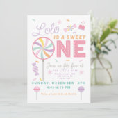 Sweet One First Birthday customizable Invitation 招待状 (スタンド正面)