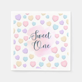 Sweet One First Birthday Napkins スタンダードカクテルナプキン