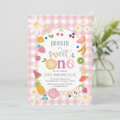 Sweet One Fruit 1st Birthday Invitation 招待状 (スタンド正面)