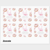 Sweet One Girl 1st Birthday スクエアシール (シート)