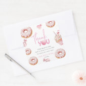 Sweet One Girl 1st Birthday スクエアシール (封筒)