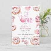 Sweet One Girl 1st Birthday 招待状 (スタンド正面)