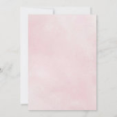 Sweet One Girl 1st Birthday Invitation with Photo 招待状 (裏面)