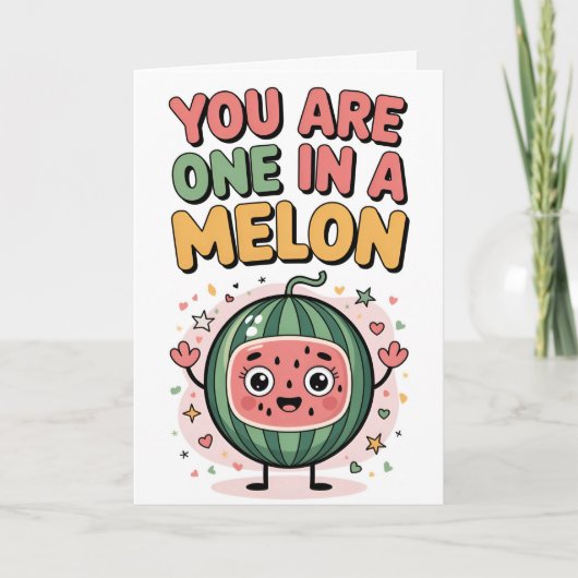 Sweet One in a Melon Birthday Card カード (正面)