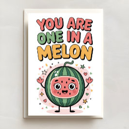 Sweet One in a Melon Birthday Card カード
