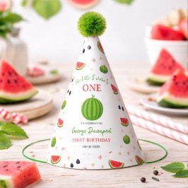 Sweet One in a Melon Watermelon 1st Birthday Party パーティーハット
