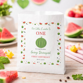 Sweet One in a Melon Watermelon 1st Birthday Party フェイバーバッグ