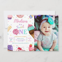 Sweet One Photo誕生日パーティー 招待状