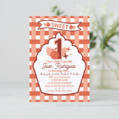 Sweet One Photo Invitations Flat Thank You Card サンキューカード (スタンド正面)