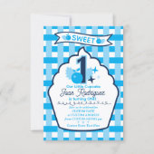 Sweet One Photo Invitations Flat Thank You Card サンキューカード (正面)