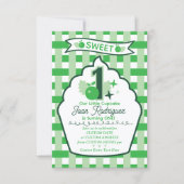 Sweet One Photo Invitations Flat Thank You Card サンキューカード (正面)