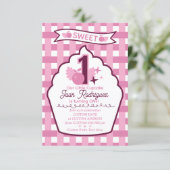 Sweet One Photo Invitations Flat Thank You Card サンキューカード (スタンド正面)