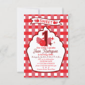 Sweet One Photo Invitations Flat Thank You Card サンキューカード (正面)