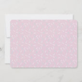 Sweet One Pink Donut Girl写真1st Birthday 招待状 (裏面)